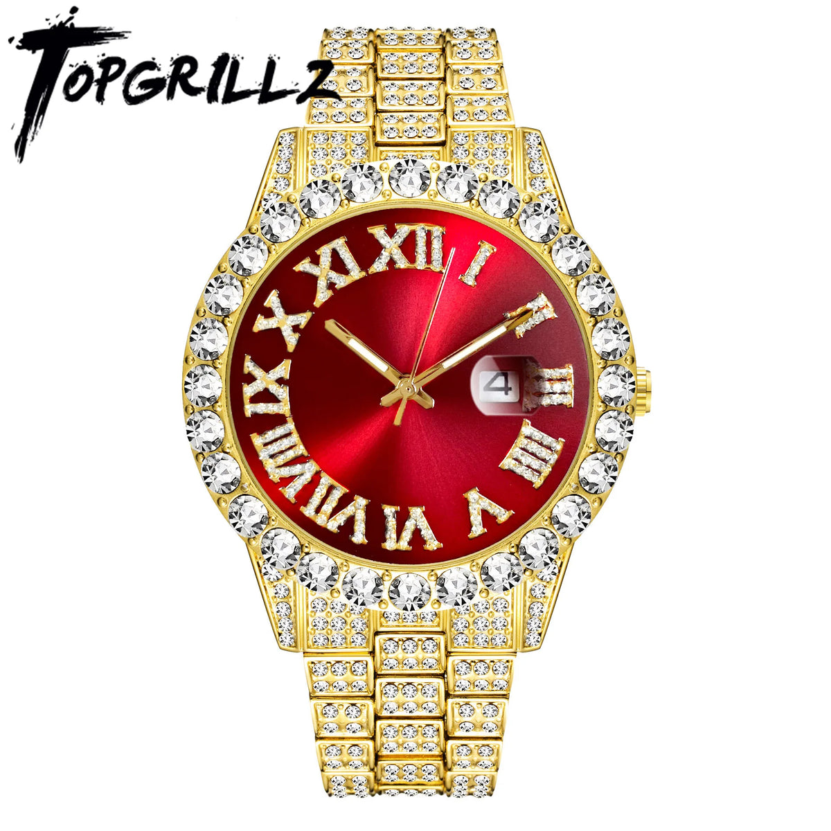 TOPGRILLZ 2020 New  Watch High Quality Top Brand Luxury Bracelet Stainless Steel Quartz Wristwatch Business Clock