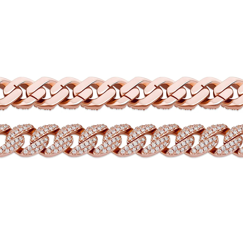 TOPGRILLZ 10mm Bracelet 6 Colors Iced Micro Pave Cubic Zirconia Bracelet Hip Hop Rock Fashion Jewelry Women For Gift 7inch 8inch