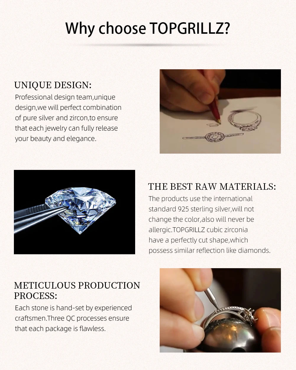 TOPGRILLZ Couple Rings 4mm/6mm 925 Sterling Silver Rings Top Brand Fine Jewelry High Quality Ice Out Bling Round Pattern Ring