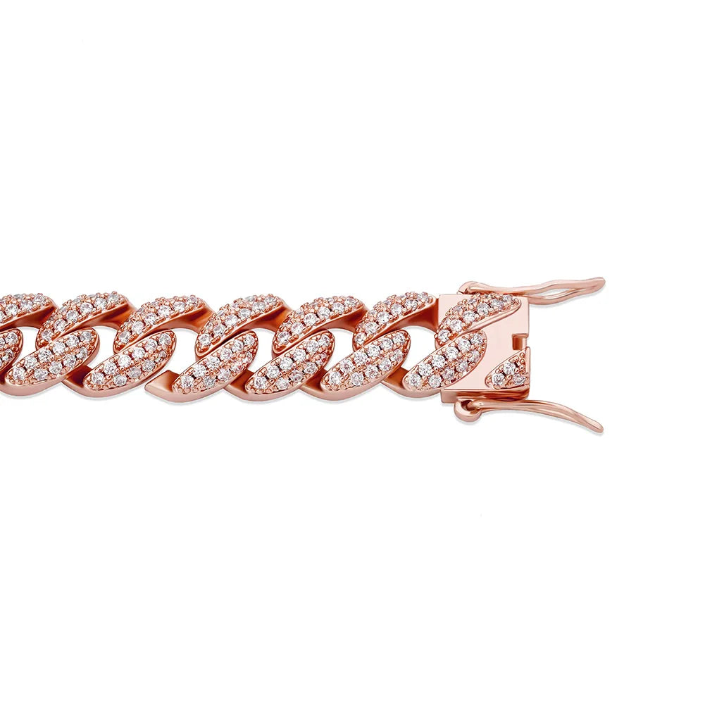 TOPGRILLZ 10mm Bracelet 6 Colors Iced Micro Pave Cubic Zirconia Bracelet Hip Hop Rock Fashion Jewelry Women For Gift 7inch 8inch
