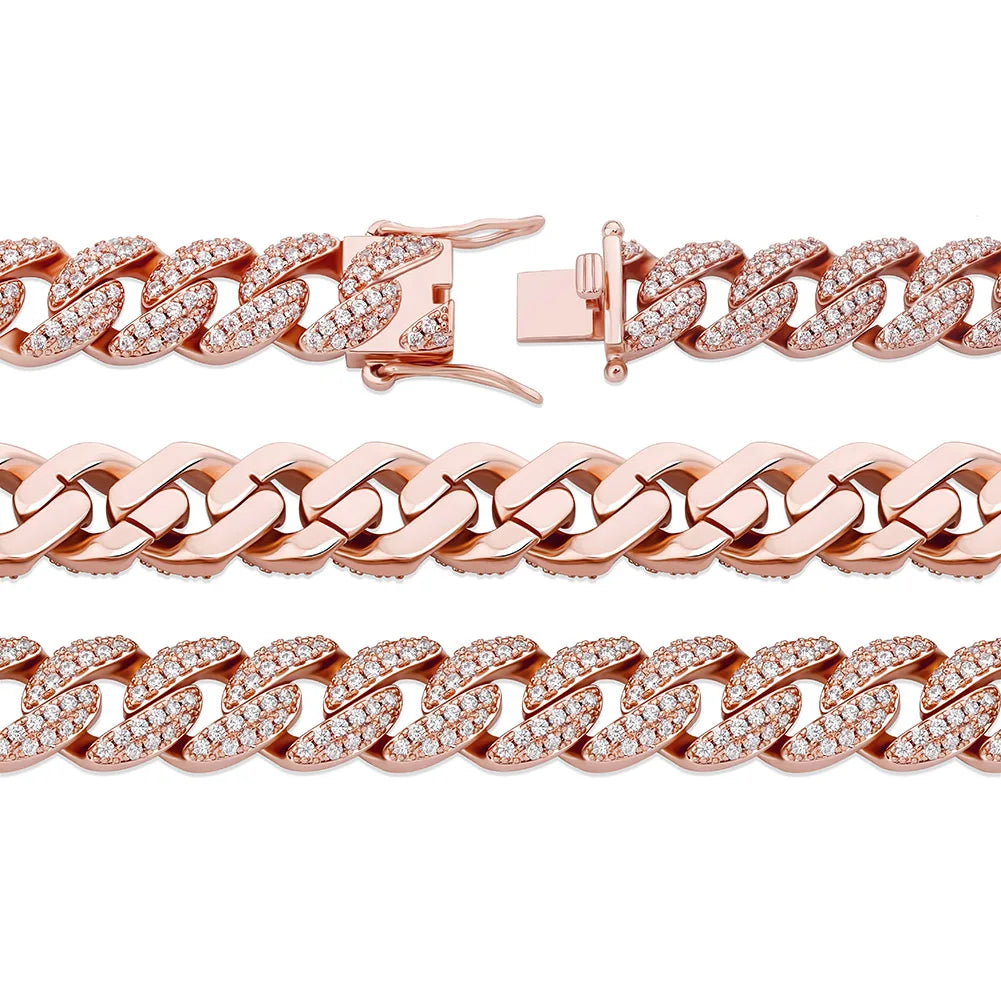TOPGRILLZ 10mm Bracelet 6 Colors Iced Micro Pave Cubic Zirconia Bracelet Hip Hop Rock Fashion Jewelry Women For Gift 7inch 8inch
