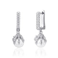 TOPGRILLZ 2021 NEW Women's Earring Chinese Style Dragon Claw Pearl Earrings High Quality Copper Gold Personality Jewelry