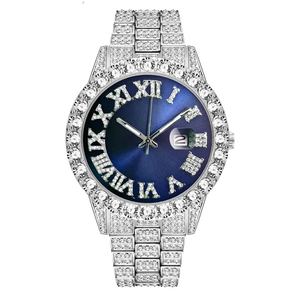 TOPGRILLZ 2020 New  Watch High Quality Top Brand Luxury Bracelet Stainless Steel Quartz Wristwatch Business Clock