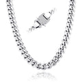 TOPGRILLZ 2021 New 12mm Miami Cuban Chain Gold Silver Color With Spring Ring Clasps Hip Hop Jewelry For Gift