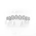 TOPGRILLZ  Hip Hop Full Iced Out  Set 8 Top&8 Bottom Tooth Cap Rainbow Candy Color Dental Grills For Unisex