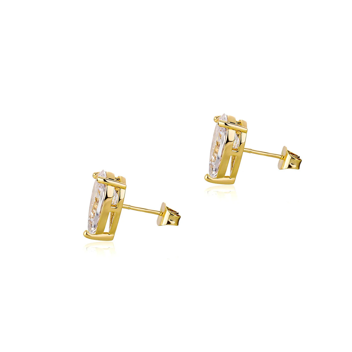 TOPGRILLZ Cute 4/5/6/8MM Iced Out Water Drop Earring Bling Bling Cubic zirconia Ear Studs For Wedding Jewelry