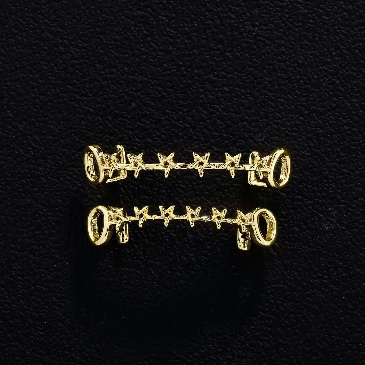 TOPGRILLZ Iced Out CZ Stones Hollow Teeth Caps For Women Men Jewelry Top & Bottom Pentagram Zircon Tooth Grills Braces Cosplay