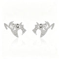 TOPGRILLZ Helloween Gothic Spike Iced Out Grillz Set Double Tooth Full CZ Paved Y2K Hip Hop Vampire Fang Teeth Jewelry Men Women