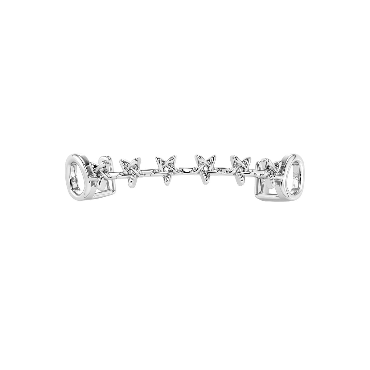 TOPGRILLZ Iced Out CZ Stones Hollow Teeth Caps For Women Men Jewelry Top & Bottom Pentagram Zircon Tooth Grills Braces Cosplay