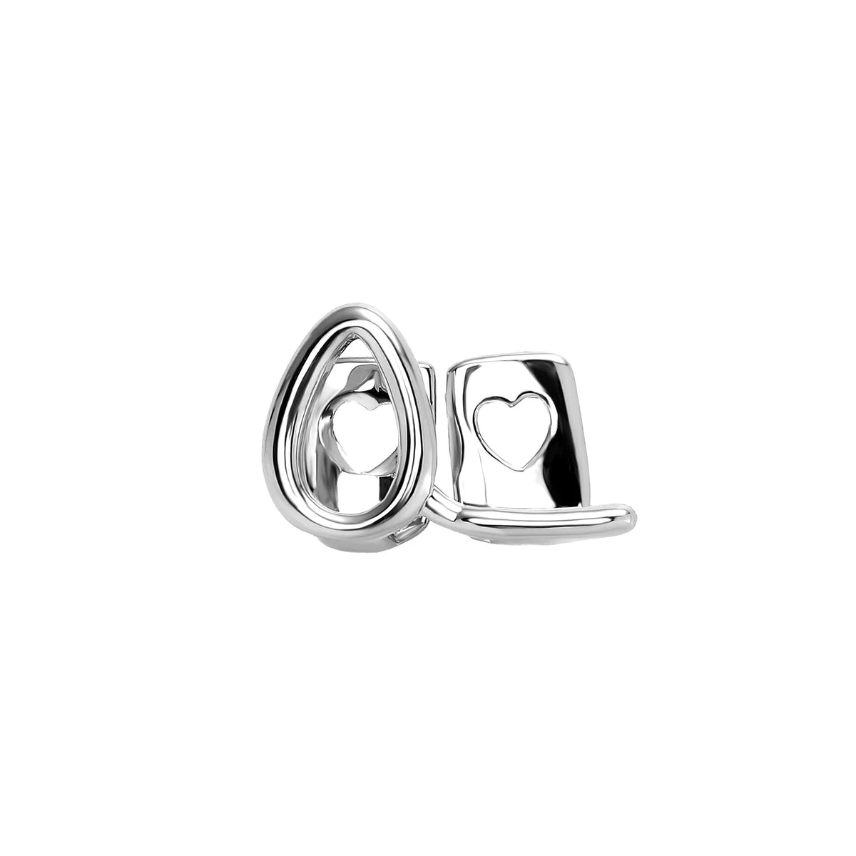 TOPGRILLZ Gold Silver Color Horizontal Bar Hollow Flame Zircon Teeth Grillz Hip Hop CZ Stone Tooth Grills For Women Men Jewelry