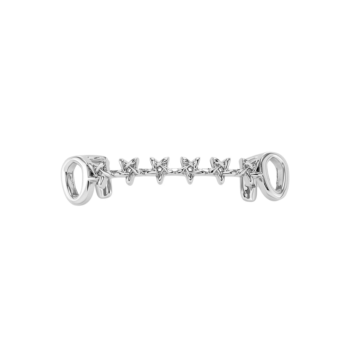 TOPGRILLZ Iced Out CZ Stones Hollow Teeth Caps For Women Men Jewelry Top & Bottom Pentagram Zircon Tooth Grills Braces Cosplay
