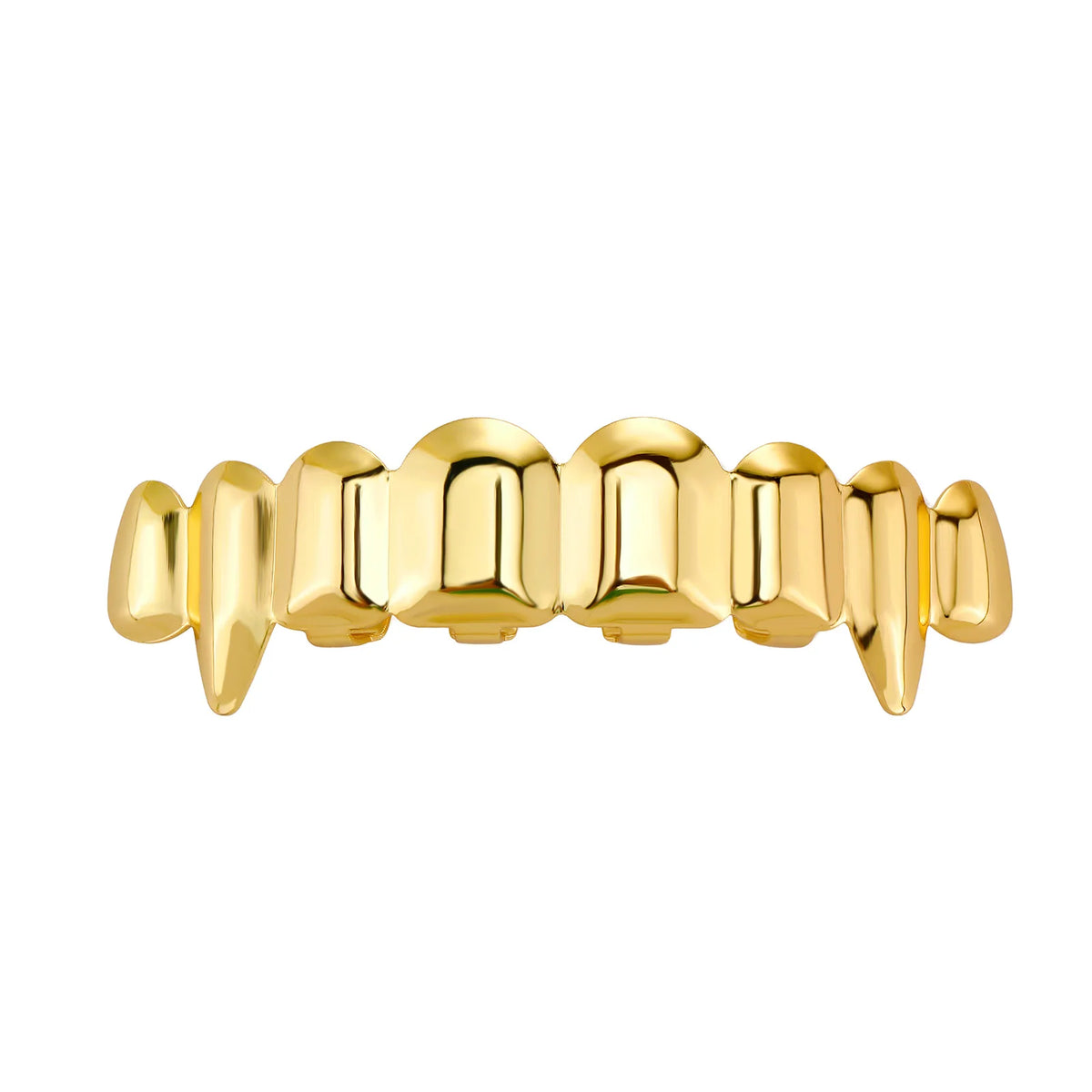 TOPGRILLZ Hip Hop 8/8 Vampire Fangs Glossy Teeth Grillz Top Bottom Mouth Tooth Caps For Women Men Jewelry Halloween Cosplay Gift