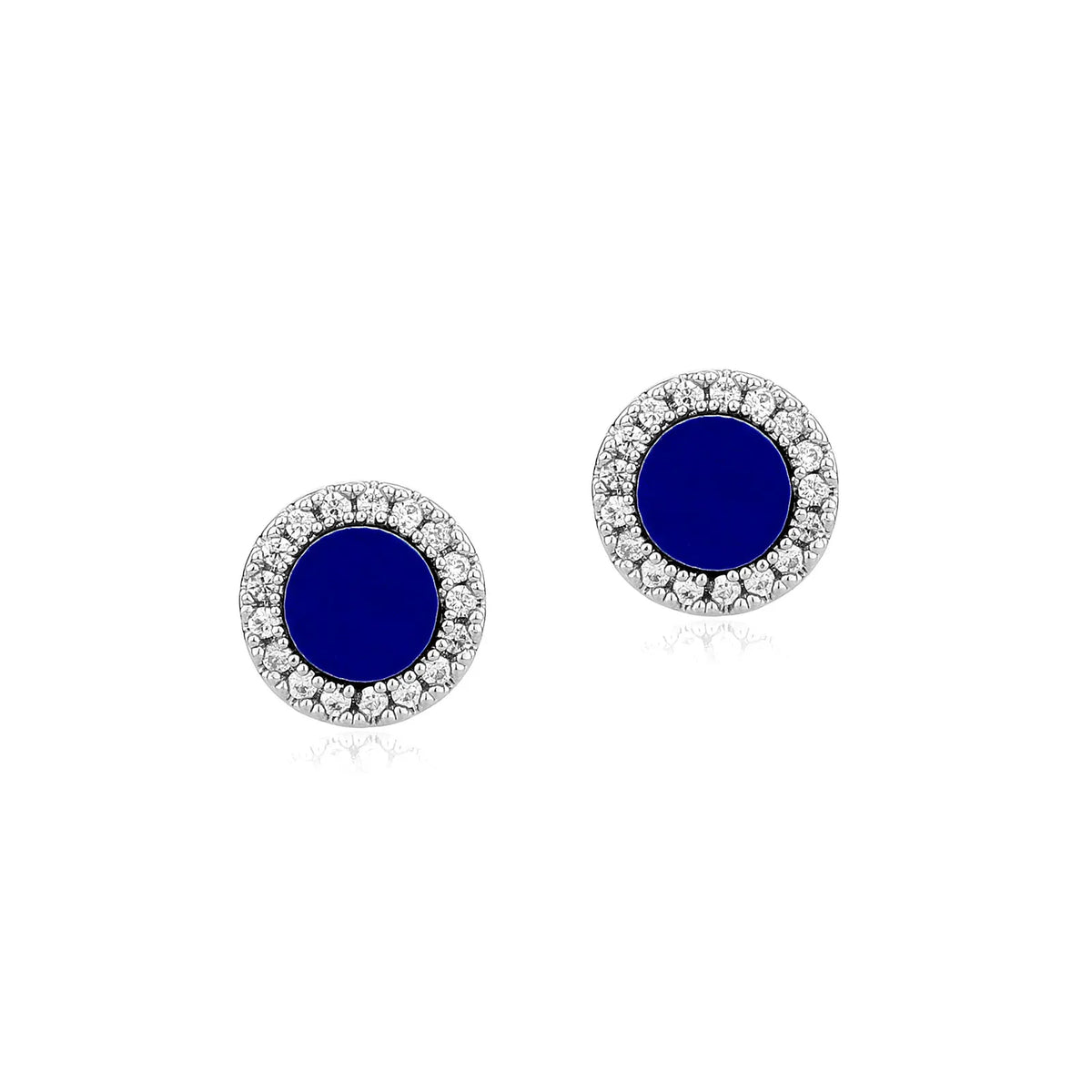 TOPGRILLZ Natural Stone Earrings Crystal Quartzs 10mm Round Gem Stud Iced Out Ear Jewelry For Men Women Wholesale
