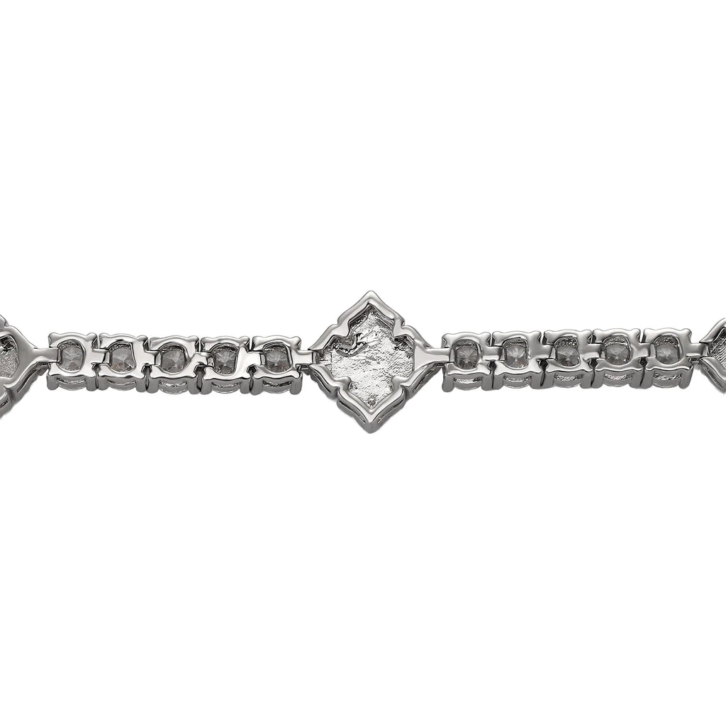 TOPGRILLZ Iced Out Charm Lucky Clover 4mm Tennis Bracelet Black Drip Oil Micro Paved Cubic Zircon Chain For Men Women Jewelry