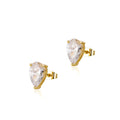 TOPGRILLZ Cute 4/5/6/8MM Iced Out Water Drop Earring Bling Bling Cubic zirconia Ear Studs For Wedding Jewelry