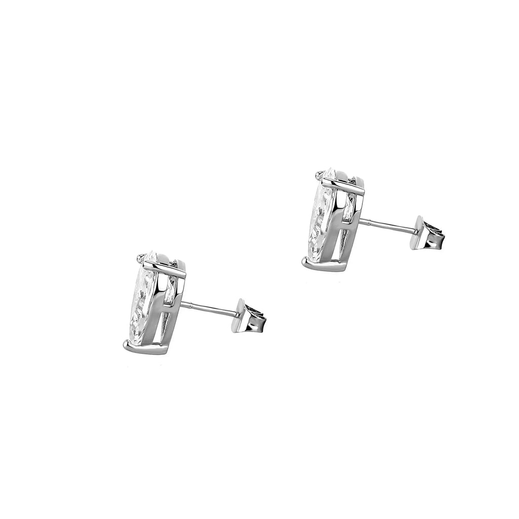 TOPGRILLZ Cute 4/5/6/8MM Iced Out Water Drop Earring Bling Bling Cubic zirconia Ear Studs For Wedding Jewelry
