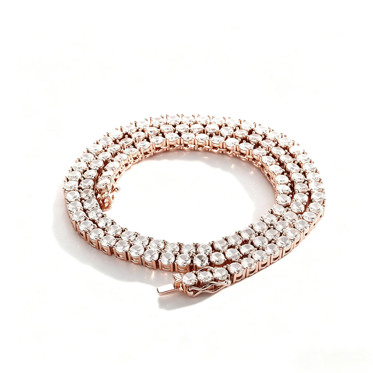 TOPGRILLZ 3mm-10mm Iced Out Bling AAA Zircon 1 Row Tennis Chain Necklace Men Hip Hop Jewelry Gold Silver Color Charms
