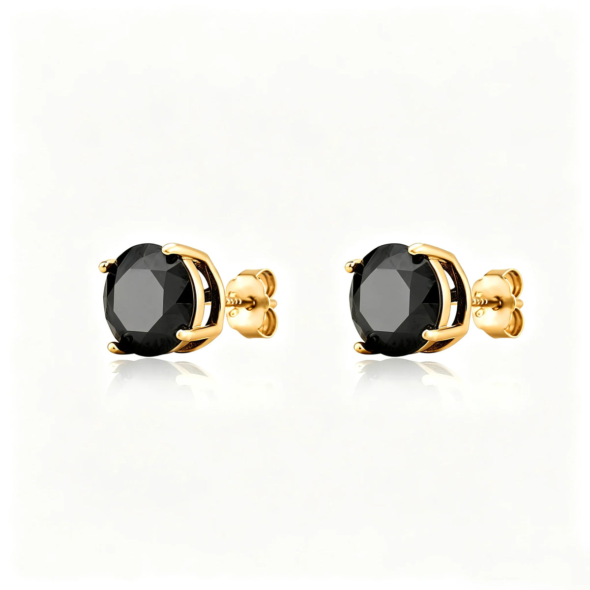 TOPGRILLZ Moissanite Stud Copper Earrings 3-8mm 925 Silver Needle GRA Certificate 4 Prong D Color Bling Jewelry Gift Men Women